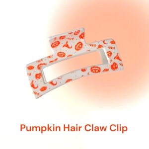 Pumpkin Hair Claw Clip